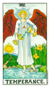 La Tempérance - Carte de Tarot Signification Arcane Majeur